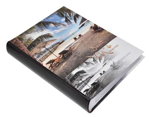 Album na zdjęcia w rozmiarze 10x15 cm - 200 zdjęć do wsuwania - SUMMER 7- wielobarwny - plaża - palmy