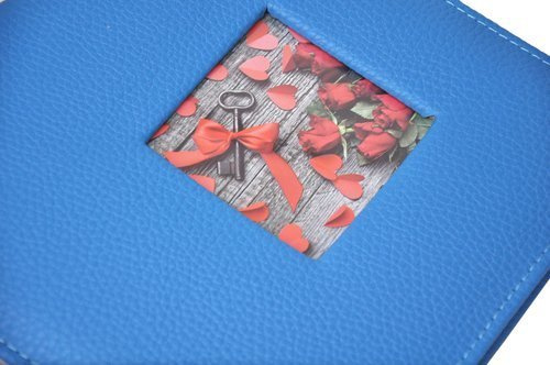 Album na 200 zdjęć w formacie 10x15 cm - VOUGE - Niebieski - ekoskóra