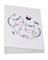 Album na 100 zdjęć do wsuwania w rozmiarze 10x15 cm - 10x15/100 CATS - Biały - kotki - klejony