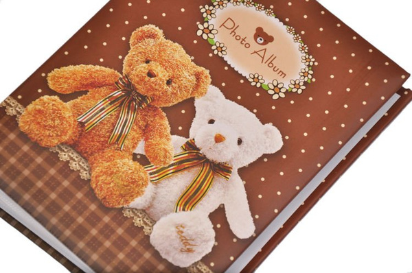 Album na 100 zdjęć w formacie 10x15 - BEARS - brązowy