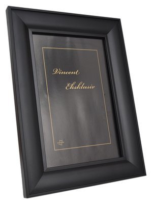 Drewniana ramka na zdjęcia w formacie 24x30 cm - kolor czarny - VINCENT-EXCLUSIVE