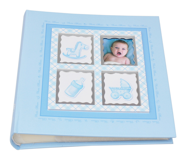 Dziecięcy Album na 200 zdjęć do wsuwania w rozmiarze 10x15 cm - 10x15/200- Niebieski - BABY6