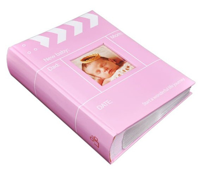 Album 10x15/300 SNAP - Różowy - kolorowe kartki