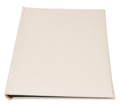 Album na zdjęcia do wklejania - tradycyjny DBCS20 LINEN SAND - Piaskowy - Czarne karty - 40 kart 20 stron - materiałowa okładka