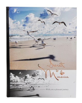 Album na zdjęcia w rozmiarze 10x15 cm - 200 zdjęć do wsuwania - SUMMER 7- wielobarwny - plaża - mewy
