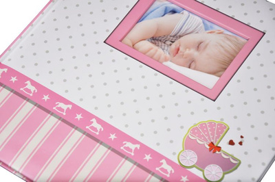 Album tradycyjny DBCSS10 BUGGY - różowy - Kremowe Karty