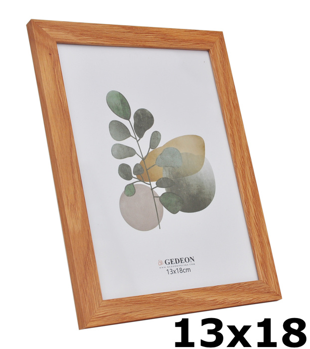 Ramka drewnopodobna - naturalna - format 13x18 cm- kolor naturalnego drewna - D513