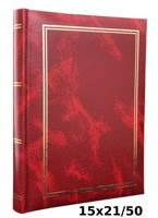 Album na 50 zdjęć w rozmiarze 15x21 cm 15x21/50 CLASSIC - Bordowy
