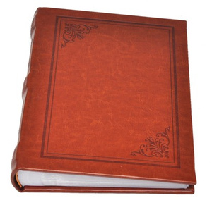 Album na zdjęcia w rozmiarze 10x15 - 200 zdjęć do wsuwania - 10x15/200 JOURNAL - Brązowy - ekoskóra