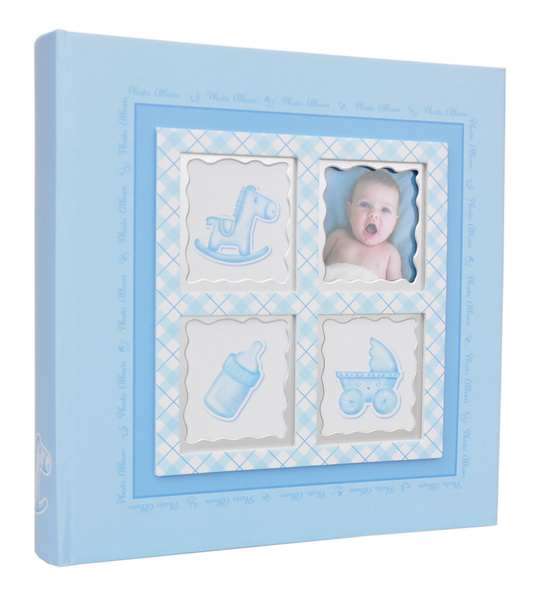 Dziecięcy Album na 200 zdjęć do wsuwania w rozmiarze 10x15 cm - 10x15/200- Niebieski - BABY6