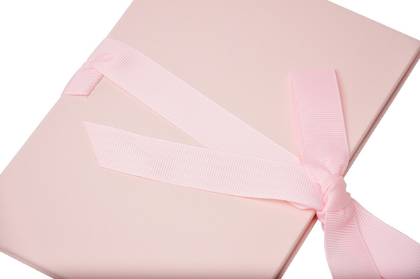 Album na zdjęcia harmonijka jamnik na 12 zdjęć w rozmiarze 15x21 cm -  LINEN PINK - Różowy - materiał - płótno
