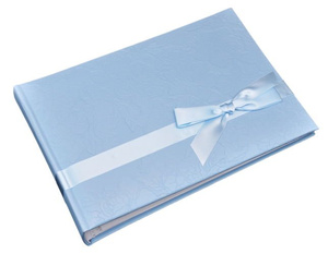 Album tradycyjny FA 5196 SILK RIBBON - Niebiieski - białe karty