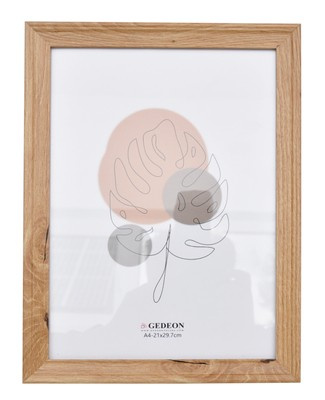 Ramka drewnopodobna - naturalna - format A4 21x29,7 cm- kolor naturalny - G221 - okleina mdf