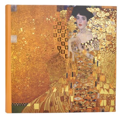 Album na 200 zdjęć w rozmiarze 10x15 cm - pomarańczowy - Adele - obraz - Gustaw Klimt