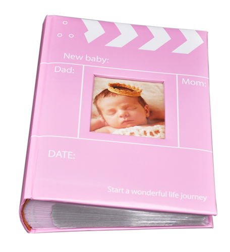 Album 10x15/300 SNAP - Różowy - kolorowe kartki