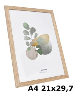 Ramka drewnopodobna - naturalna - format A4 21x29,7 cm- kolor naturalny - D921