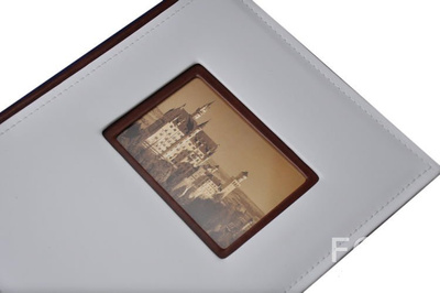 Album Tradycjny 20 kart Vista - Biało-brązowy - kremowe karty