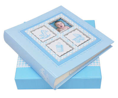 Dziecięcy Album na 200 zdjęć do wsuwania w rozmiarze 10x15 cm - 10x15/200- Niebieski - BABY6