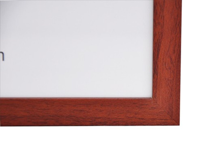 Ramka drewnopodobna - naturalna - format A4 21x29,7 cm- kolor mahoniowy  - FH21