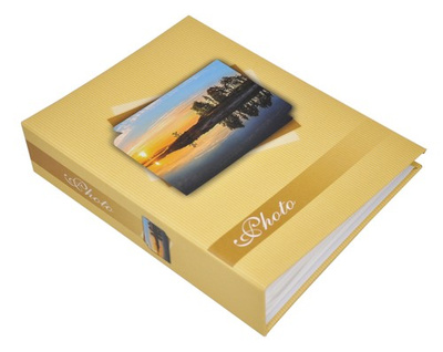 Album na zdjęcia 200 zdjęć w rozmiarze 10x15 cm  NATUR-MIX - 10x15/200 - klejony - żółty - widoczki