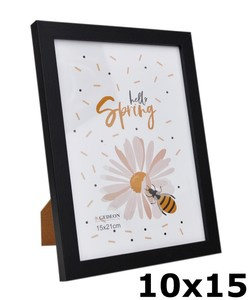 Ramka drewnopodobna - naturalna - format 10x15 cm- kolor czarny - FC10