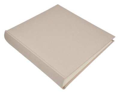 Album na zdjęcia do wklejania tradycyjny DBCL50 - LINEN SAND - Piaskowy - 50 kart 100 stron - Kremowe karty