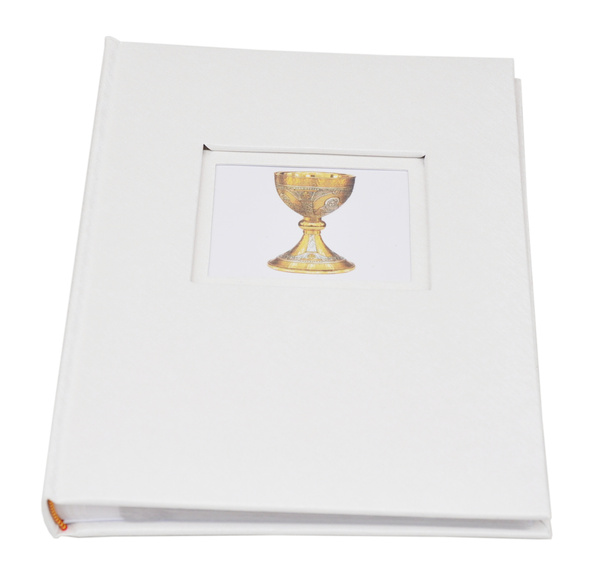 Album na zdjęcia na 50 zdjęć w rozmiarze 15x21 cm LOVE WHITE KOMUNIA - biały - KOMUNIJNY