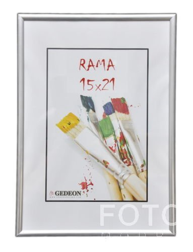 Ramka na zdjęcia w formacie 15x21 cm - srebrna