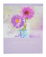 Album 10x15/100 FLOWER 3 - klejony - Fioletowy - kwiaty