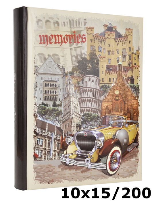 Album na zdjęcia w rozmiarze 10x15 cm - 200 zdjęć do wsuwania - OLD WEST - Włochy