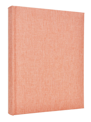Album na zdjęcia w rozmiarze 10x15 cm - 200 zdjęć do wsuwania - LINEN NUTMEG - łososiowy - płótno