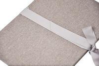 Album na zdjęcia harmonijka jamnik na 12 zdjęć w rozmiarze 15x21 cm -  LINEN BEIGE - Beżowy - materiał - płótno