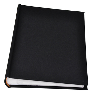 Album na zdjęcia w rozmiarze 10x15 cm - 200 zdjęć do wsuwania - LINEN BLACK - Czarny - płótno