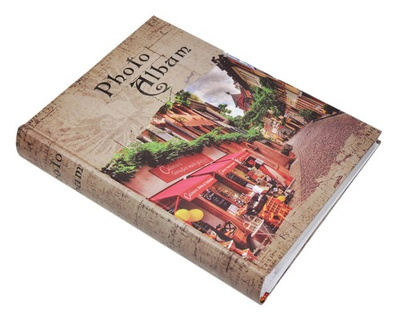Album na zdjęcia w rozmiarze 10x15 - 200 zdjęć do wsuwania - 10x15/200 NOSTALGIA - zielony - widoczki 