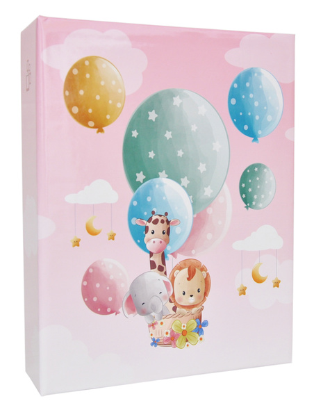 Album na 304 zdjęcia do wsuwania w rozmiarze 10x15 cm - 10x15/304 BABY 02 - klejony - różowy - dziecięcy