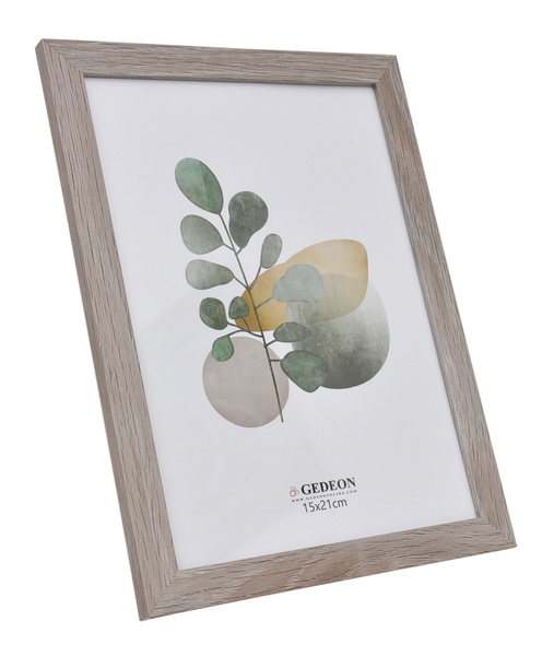 Ramka drewnopodobna - naturalna - format 15x21 cm - kolor naturalny beżowy -D1715