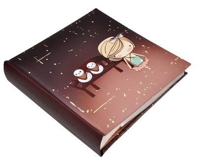 Album na zdjęcia do wsuwania zdjęcia w rozmiarze 10x15 cm - Album na 200 zdjęć - ANIME - Brązowy - Postać z anime - LENA