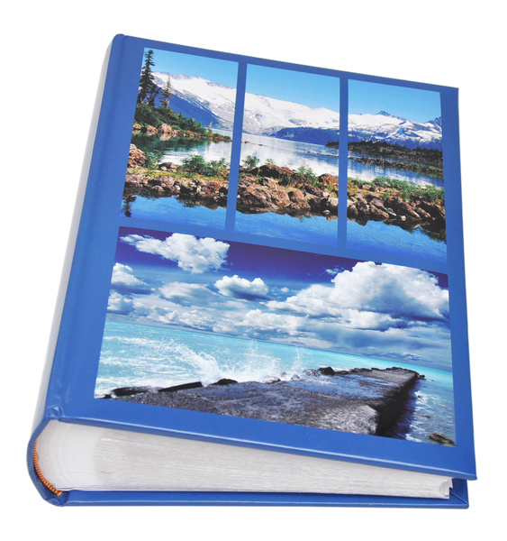 Album na zdjęcia w rozmiarze 10x15 cm - 300 zdjęć do wsuwania - SEASON - Niebieski - widoki - wakacje