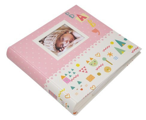 Album na 200 zdjęć do wsuwania w rozmiarze 10x15 cm - 10x15/200 bbm46200 baby 7g - Różowy dziecięcy