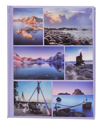 Album na zdjęcia w rozmiarze 10x15 cm - 300 zdjęć do wsuwania - MAR - widoki - fioletowy