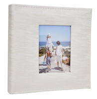 Album na 200 zdjęć do wsuwania w rozmiarze 10x15 cm CENTURY - biały - brokat