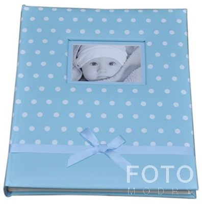 Album tradycyjny DBCS10 - DOTS - Niebieski - Kremowe Karty