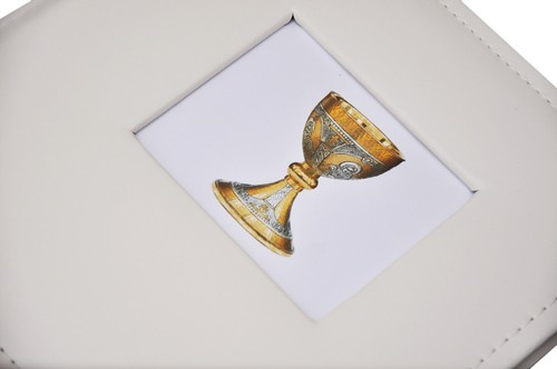 Album na zdjęcia w rozmiarze 10x15 cm - 200 zdjęć do wsuwania - WHITE - Biały - motyw komunijny