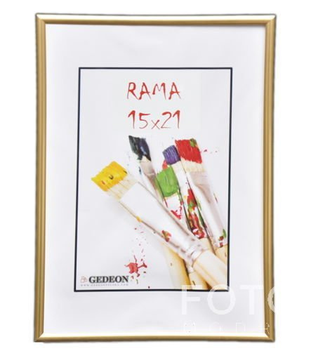 Ramka na zdjęcie w rozmiarze 18x24cm - Złota