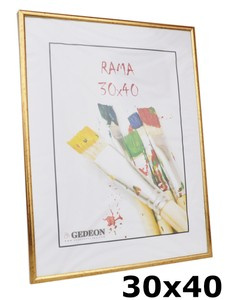 Ramka na zdjęcia plakat dyplom w rozmiarze 30x40 cm - stare złoto