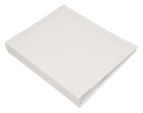 Album na 36 zdjęć w rozmiarze 13x18 cm do wsuwania 13x18/36 WHITE - biały - ekoskóra 