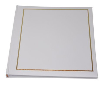 Album tradycyjny 20 kart 40 stron na zdjęcia do wklejania - VINYL - Biały - Białe Karty