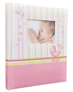 Album tradycyjny DBCS20 - BABY CHART - Różowy - Różowe Karty