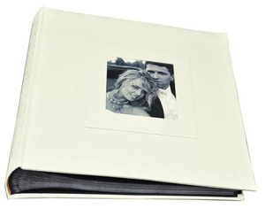 Album tradycyjny 30 kart DBCL30 AMORE - jasno kremowy - Czarne karty