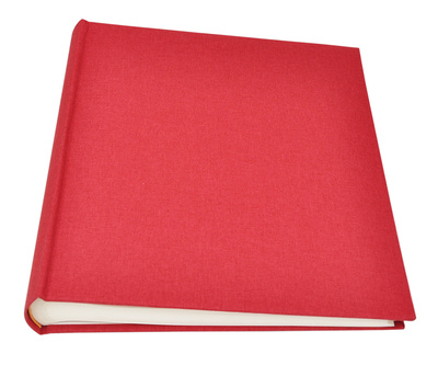 Album na zdjęcia do wklejania tradycyjny DBCL50 - LINEN MAGENTA- Czerwony - 50 kart 100 stron - Kremowe karty